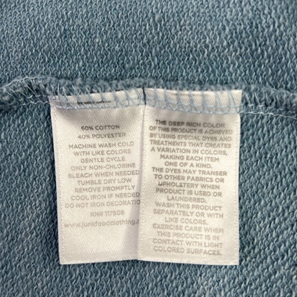 Junk Food Peace Sign American Flag Sweatshirt Long Sleeve Distressed Hoodie L - Picture 5 of 11